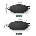 thumbnail image 4 of Sartén Para Barbacoa Sartén para barbacoa Diseño binaural Sartén Calentamiento uniforme para cocina casera (30 cm) Likrtyny Para Estrenar, 4 of 9