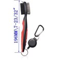 thumbnail image 3 of Tiger Golf Club Brush Groove Cleaner con tirolesa retráctil y mosquetón de aluminio TUNC Sencillez, 3 of 4