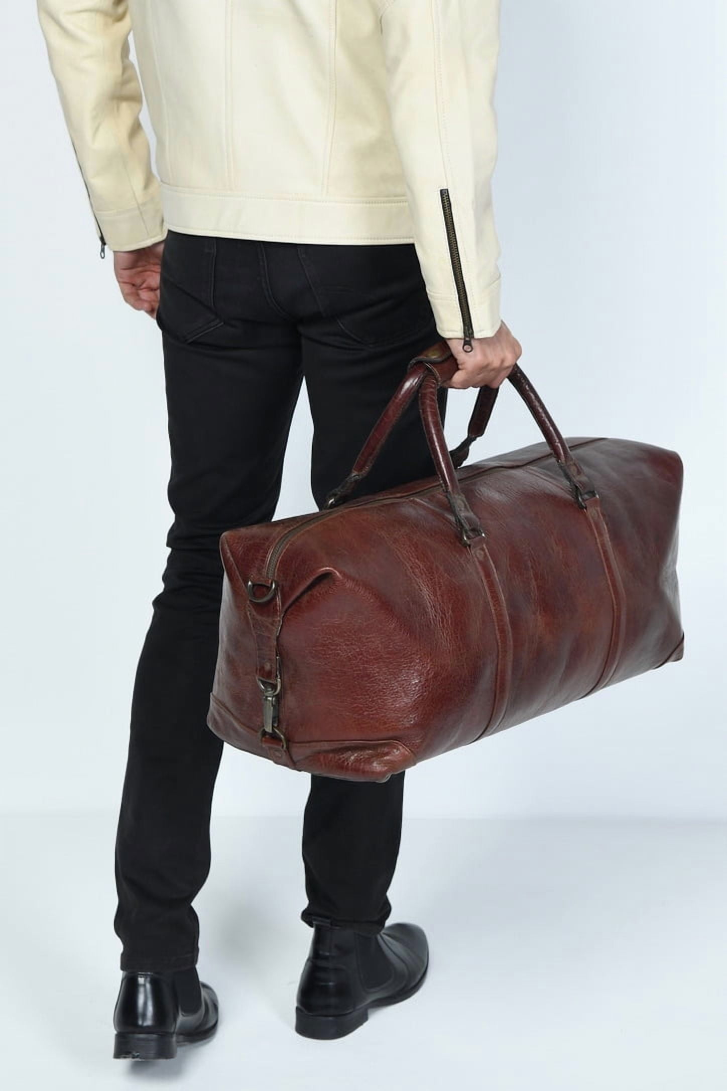 Classic Vintage Leather Duffle