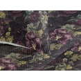thumbnail image 3 of Ambesonne Vintage Quilted Bedspread Set 3 Pcs, Pansy Flowers Hand-Drawn, King, Dark Maroon Fawn and Taupe, 3 of 4
