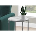 thumbnail image 4 of Home Square Faux Marble End Table in White and Silver - Set of 2, 4 of 5