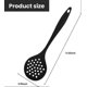 thumbnail image 1 of Silicone Skimmer Spoon Heat Resistant BPA Free Soup Strainer Slotted Spoon Kitchen Cooking Scoop Ladle for Filter Vegetable, Pasta and More (Black), 1 of 4