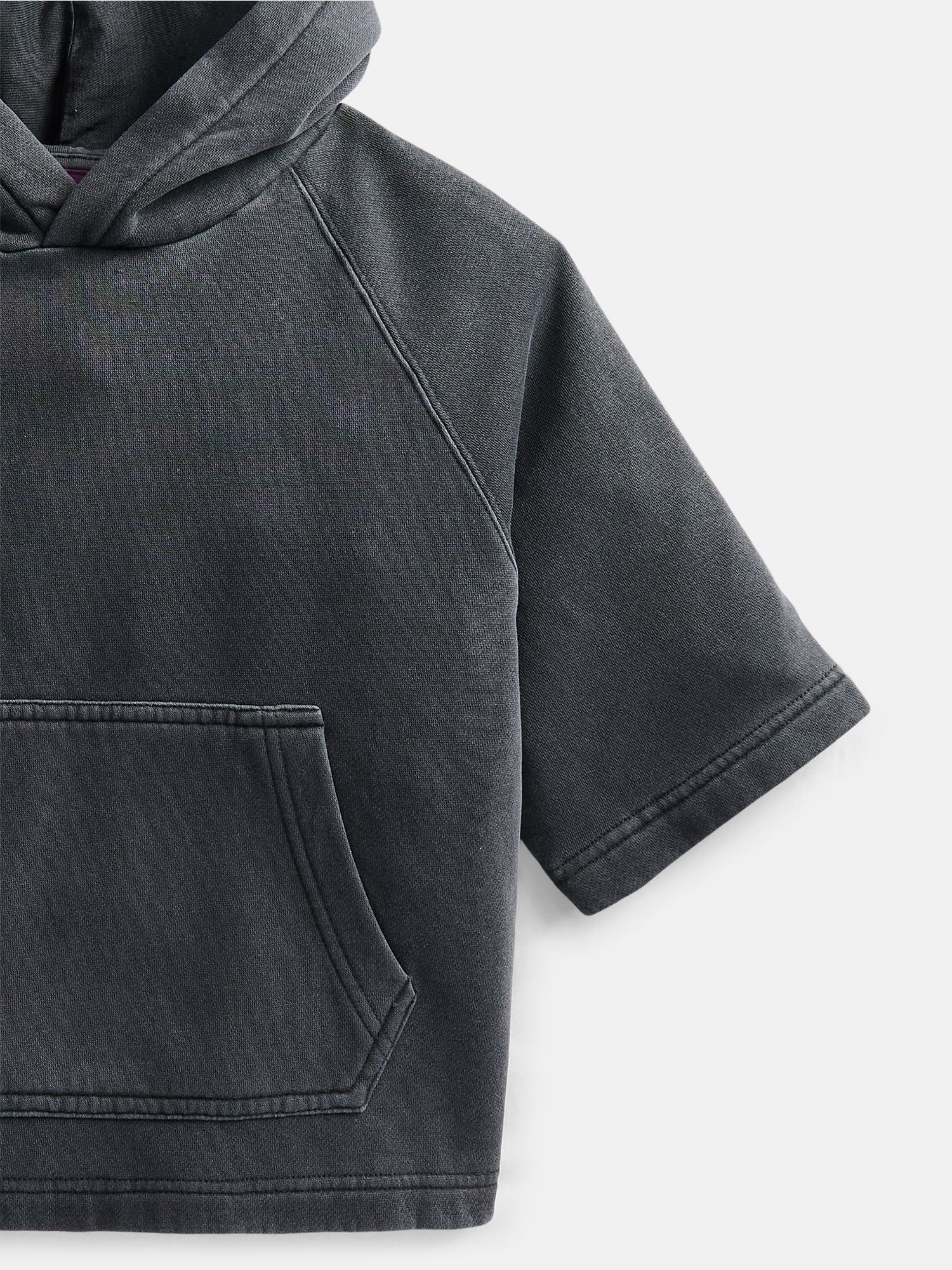 Weekend Academy Boys Fleece Hoodie with Short Sleeves, Sizes 4-18