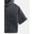 thumbnail image 3 of Weekend Academy Boys Fleece Hoodie with Short Sleeves, Sizes 4-18, 3 of 3