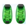 thumbnail image 2 of EeaseMX 2 luces de seguridad LED de 5 LED, multifuncionales, con clip, estroboscópicas, para correr de noche, andar en bicicleta y caminar (verde), 2 of 7