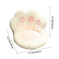 thumbnail image 3 of Taicans CatPaw Cushion - Cute Bear Paw Pillow office Chair Cushion & Lumbar Support,Plushy Beanbag Chair with Non-Slip Bottom & Adjustable Straps,Cute Home Decor for Bedroom/office,17.7x15.7x13.7in, 3 of 6