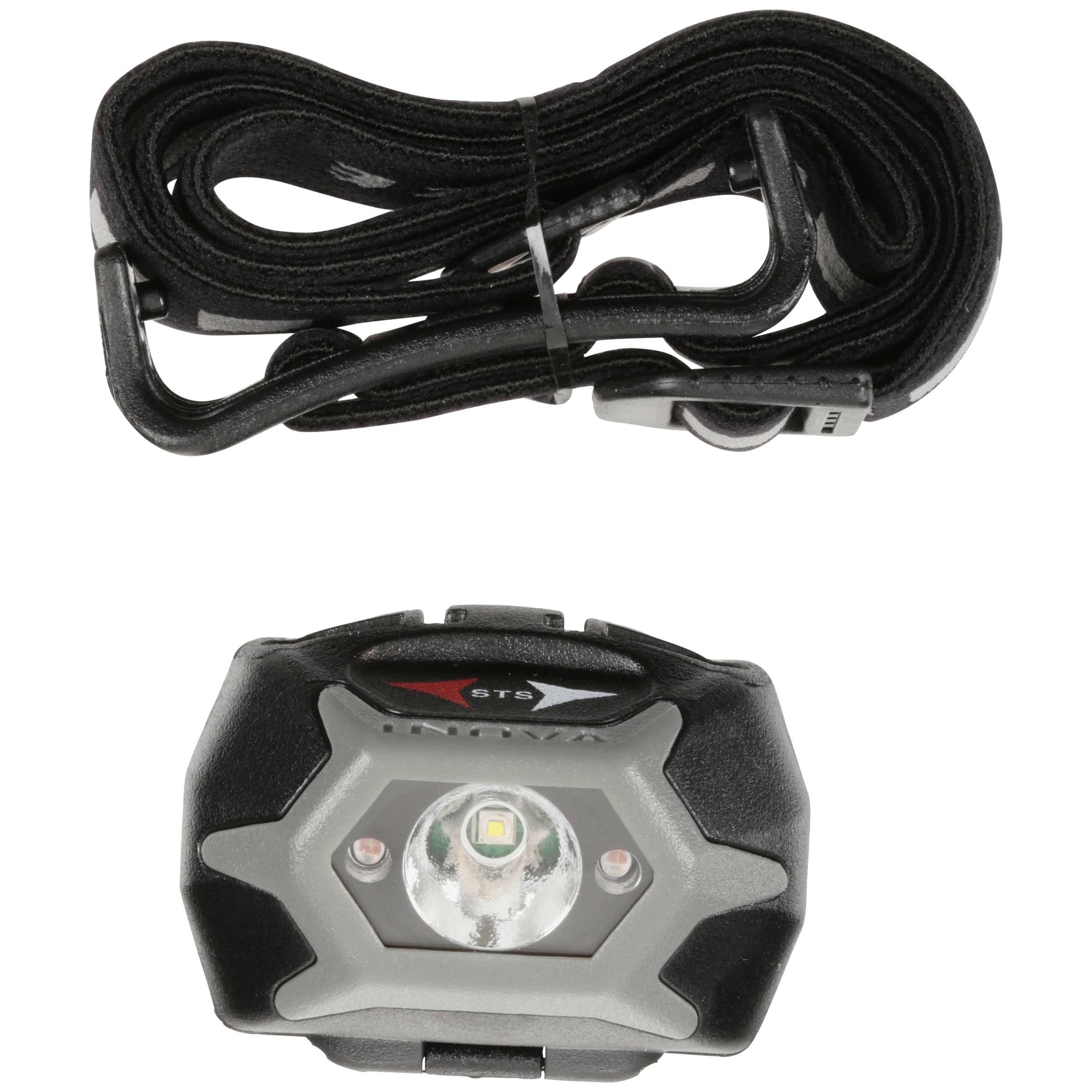 Inova STS Headlamp Charcoal Black and charcoal impact resistant polycarbonate bo 