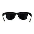thumbnail image 4 of Classic Iconic Silver Mirror Lens Horn Rim Sunglasses Matte Black, 4 of 4