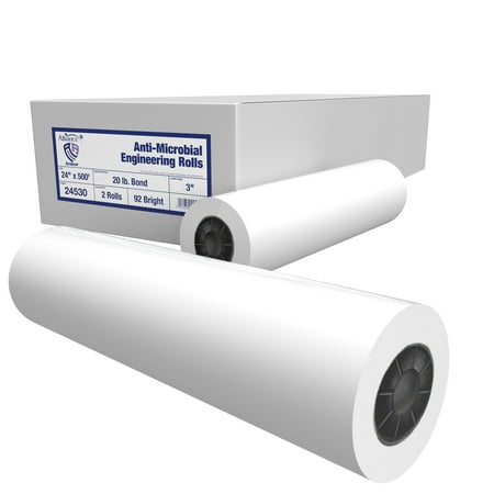 UPC: 0054034245302 | Alliance Wide Format Paper 24  x 500  Bond Engineering Antimicrobial 20lb | 92 Bright | 2 Rolls | 3  Core