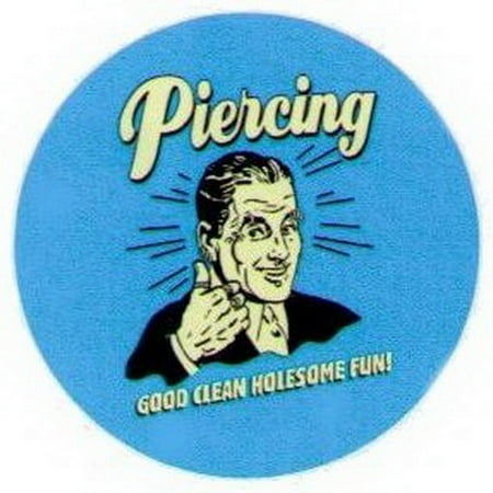 Retro Spoofs Piercing Good Clean Fun Button (Best Thing To Clean Piercings With)