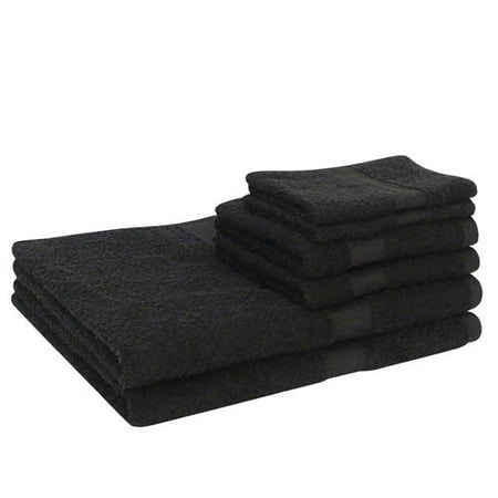 Mainstays Basic Cotton Bath Towel Set - 6 Piece