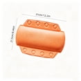 thumbnail image 3 of ZLKMQM Bath Pillow for Tub with Suction Cups, Waterproof PVC Foam Bathtub Cushion, Ergonomic Head Neck Back Support, Breathable 4D Air Mesh, Home Spa and Jacuzzi Accessory Orange, 3 of 6