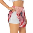 thumbnail image 1 of Balery Cool Flamingos Sunglasses Scene Pantalones cortos deportivos para mujer con forro y dos bolsillos, elásticos, para entrenamiento, gimnasio, yoga-Medium, 1 of 7