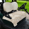 thumbnail image 2 of Golf Cart Seat Covers for 2 Seater,Rustic Coastal Microfiber Cart Seat Towel Blanket,Sea Nautical Summer Beach Starfish Coral Absorbent NonSlip Bench Seats Protector for Golf Course 51"x31", 2 of 9