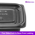 thumbnail image 4 of BUDDY PACK Reusable Food Storage Container With Lid for Meal Prep, BPA Free, Made in Korea, 50 Pack, 27 oz, 4 of 10