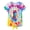 Cat Tie Dye, variant on Girls Graphic T-Shirt Tie Dye Kids Short Sleeve Tee Shirt Tie Front Tops 7-12 Years