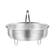 thumbnail image 2 of Descuentos Directos, Cesta de drenaje de orificios densos de acero inoxidable 304 Cesta para lavar verduras Olla arrocera Rejilla para separar sopa de arroz y separar agua Akmoler, 2 of 9