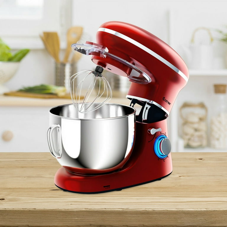 Costway 6.3 QT Tilt-Head Food Stand Mixer 6 Speed 660W wIth