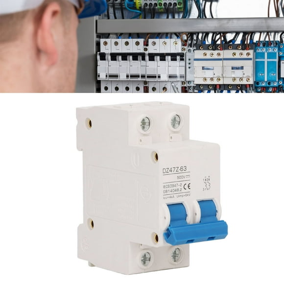 2P Mini DC Circuit Breaker Fast Tripping System Arc Extinguishing DIN Rail Installation For DC Power Systems, Marine Power Systems, Solar Photovoltaic Systems Or Other DC Systems
