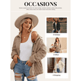 thumbnail image 4 of SHEWIN Women's Puffer Jacket Button Down Quilted Coat Casual Winter Lightweight Outwear with Pockets, 4 of 10