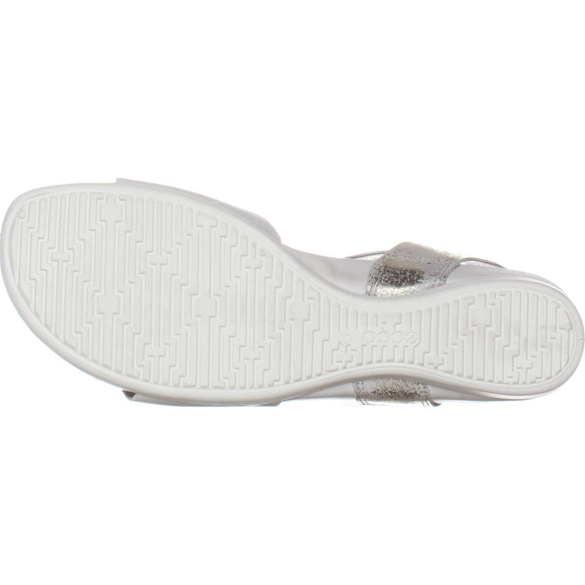 Womens ECCO Footwear Touch 25 Flat Casual Sandals, Shadow White/Gravel Womens ECCO Footwear Touch 25 Flat Casual Sandals, Shadow White/Gravel