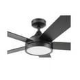 thumbnail image 5 of Harbor Breeze Camden 52-in Matte Black Indoor Ceiling Fan with Light Remote (5-Blade), 5 of 8