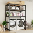 thumbnail image 4 of TrumanPick Storage Shelves 5 Tire Garage Metal Storage Shelving Unit Heavy Duty Utility Shelf Rack 36" W x 16" D x 71" H-1500lbs, Black, 4 of 12