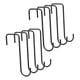 thumbnail image 2 of 8x Ganchos para colgar cercas Colgadores de cercas Ganchos de patio portátiles, compactos y resistentes para negro 15cm, 2 of 9