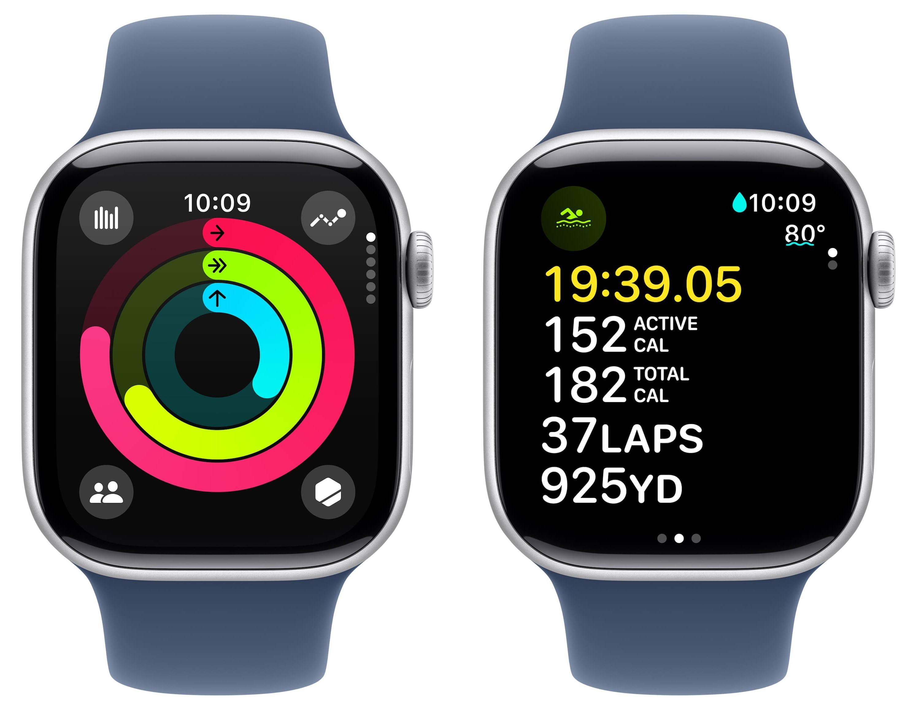 Restored Apple Watch Series 10 Aluminum 42mm A3001 (GPS + Cellular) Silver (Refurbished)