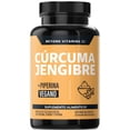 thumbnail image 1 of Beyond Vitamins | Raíz De Cúrcuma (curcumina) + Jengibre Potenciado Con Pimienta Negra (piperina)  Cúrcuma Capsulas - Vitaminas Mujer / Hombre - Vegano | Curcuminoides (180 Cápsulas), 1 of 6