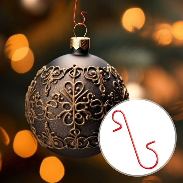 Fiudx Gancho Navideño de Lujo, Elegante Decoración Navideña, Suspensión Segura de Adornos, Versátil para Árboles y Decoración de Pascua, Ideal para Exhibir En El Hogar, Material Premium, Fácil Instal
