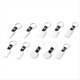 thumbnail image 4 of en Blanco de SublimacióN de 10 Piezas de Transferencia de de Metal Llaveros de Tablero en Blanco para SublimacióN de Bricolaje, 5 Formas, 4 of 5