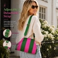 thumbnail image 5 of Crossbody Large Capacity Woven Striped Mahjong Tile Bag Hinge Closure Clutch Mahjong Bag with Shoulder Strap Mahjong Accessories Gift for Mahjong Game & Storage, 5 of 8