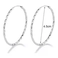 thumbnail image 5 of Aretes De Plata 925 De 4.5cm Para Mujer, 5 of 5