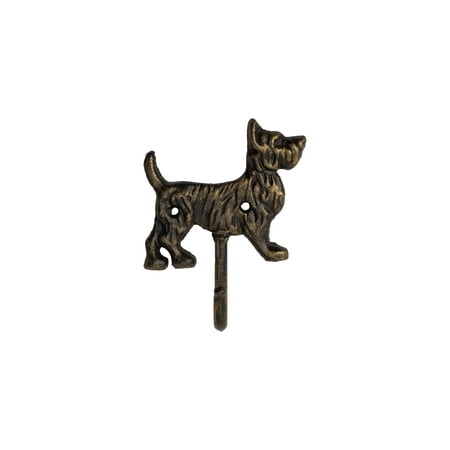 

FantasHome Wall Mounted Cast Iron Home Décor Single Hook - Dog