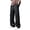 Black, variant on Pants for Men Drawstring Elastic Waist Full Length Trousers Casual Loose Fitted Daily Weat Trousers with Pockets