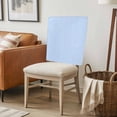 thumbnail image 6 of Blue White Stripe Chair Back Covers, Removable Chair Covers for Dining Chairs Set of 4, Washable Chairs Slipcovers Back Seat Protector for Wedding Party 19"x20", 6 of 9