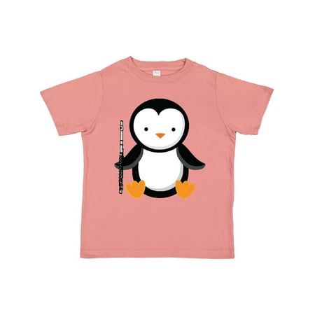 

Inktastic Flute Penguin Music Gift Toddler Boy or Toddler Girl T-Shirt