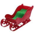 thumbnail image 4 of HONMEET Red PP and Cloth Christmas Sleigh for Holiday and Party Decor, 4 of 7