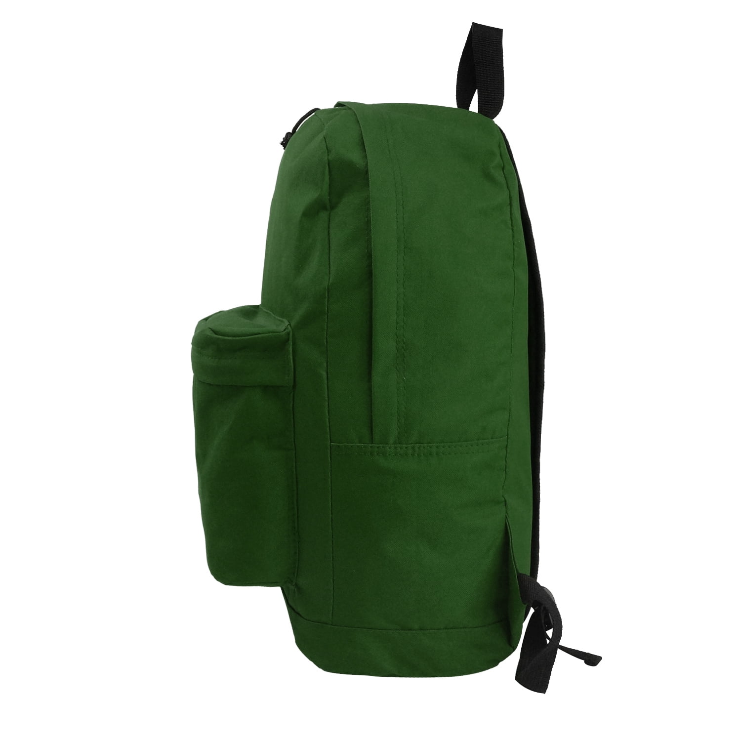 K-Cliffs Unisex  Case of 36 Classic 18" School Backpacks Green with Curved Shoulder Straps, Teen-Adult, Polyester