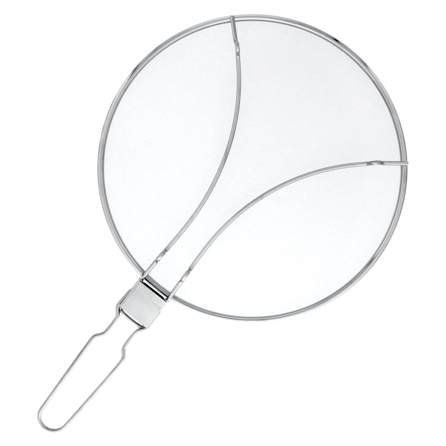 13 Stainless Steel Fine Mesh Splatter Screen with Folding Handle and