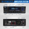thumbnail image 3 of Pyle Stereo Amplifier Receiver with AM FM Tuner, Bluetooth, and Sub Control PT272AUBT, 3 of 7