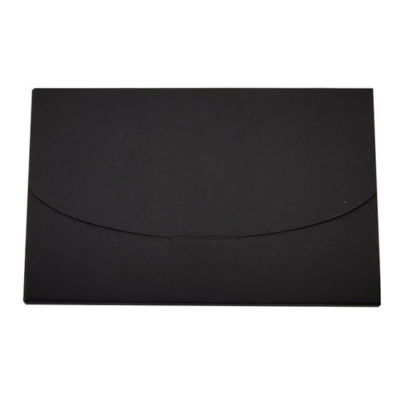 Nanoei Greeting Card Packaging Postcard Envelope Box - Kraft Paper Postcard Envelopes for Photo Cards & Invitations, Self-Seal Blank Card Sleeves for Mail, Crafts, Wedding Stationery Black