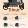 thumbnail image 4 of Baby Trend Sit N' Stand 5 in 1 Shopper Stroller with Canopy and Basket, Magnolia, 4 of 12