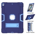 thumbnail image 6 of Case for 2019 iPad Air 3 10.5/2017 iPad Pro 10.5 inch, Kickstand Shockproof Kids Proof Case Heavy Duty High Impact Resistant Hybrid Three Layer Rugged Defender Full Body Protection Case, Blue, 6 of 7