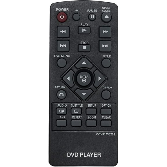 COV31736202 Replaced Remote Control fit for LG DVD Player DP132-H DP132H DP132