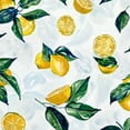 thumbnail image 6 of HAOXIT  Decorative Lemon Round Tablecloth Waterproof Table Cloth Wrinkle Free Tablecloths for Parties Wedding &amp; Holiday Kitchen Dinner( Round) 38-42, 6 of 8