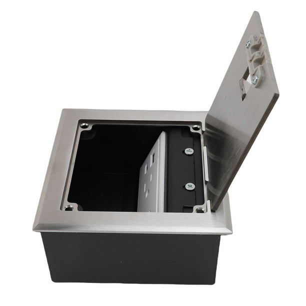 Toma De Piso Empotrada, Enchufe De Piso Oculto De Acero Inoxidable De 2 X 3 Clavijas Y Puerto USB A USB C A Prueba De Agua, Fácil De Instalar Para Espacio De Trabajo O Hogar
