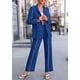 thumbnail image 5 of Traje PRETTYGARDEN XL Royal Blue Blazer Oversize y Pantalón de Pierna Ancha, 5 of 8
