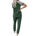 thumbnail image 3 of Ensembles de Survêtement pour Femmes 2 Pcs Ensembles de Sport pour Femmes Ensembles de Pyjamas avec Jogger, 3 of 5